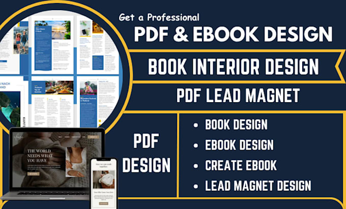 design professional ebook, workbook, lead magnet and PDF