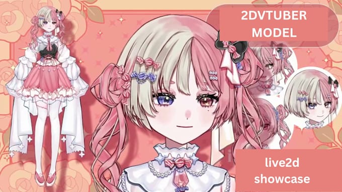 do  rig live2d vtuber model,  vtuber model, live 2d vtuber commission
