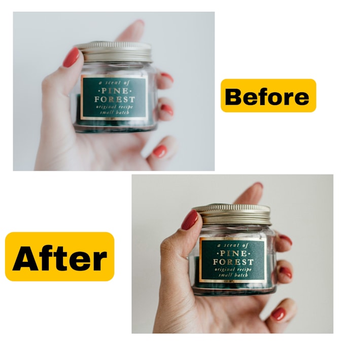 retouch and enhance product photos for e commerce