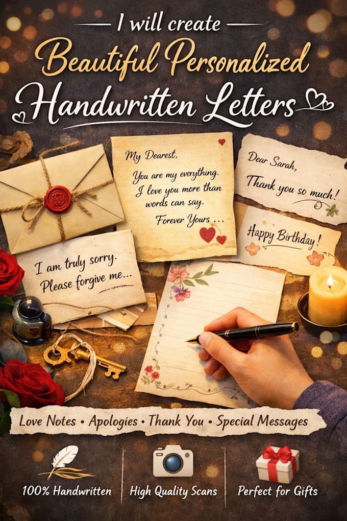 create beautiful personalized handwritten letters