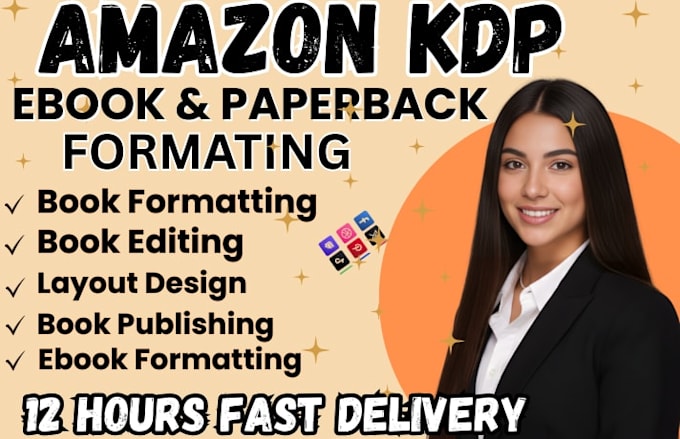 ebook formatting amazon KDP kindle paperback formatting book layout design