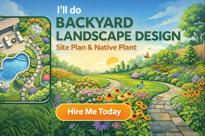 do backyard landscape design site plan native plant