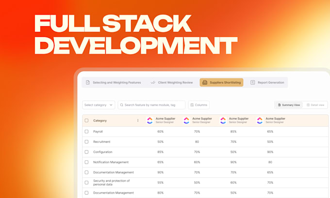 build custom full stack mvp, full stack web app or saas