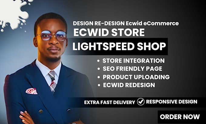 setup redesign,design ecwid store by lightspeed store, bigcartel store