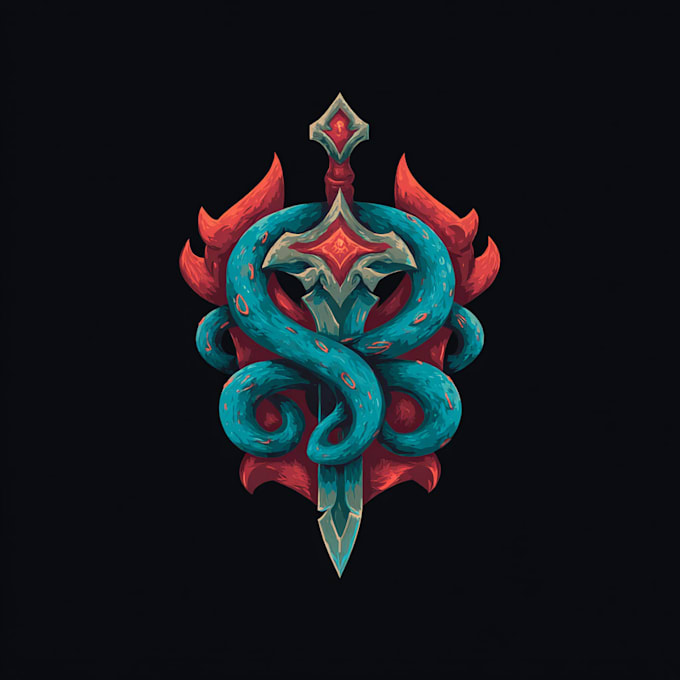 create a custom fantasy gaming or youtube channel logo