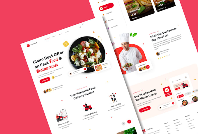 Design clean modern website ui, landing page ui by Nomanmujahid | Fiverr