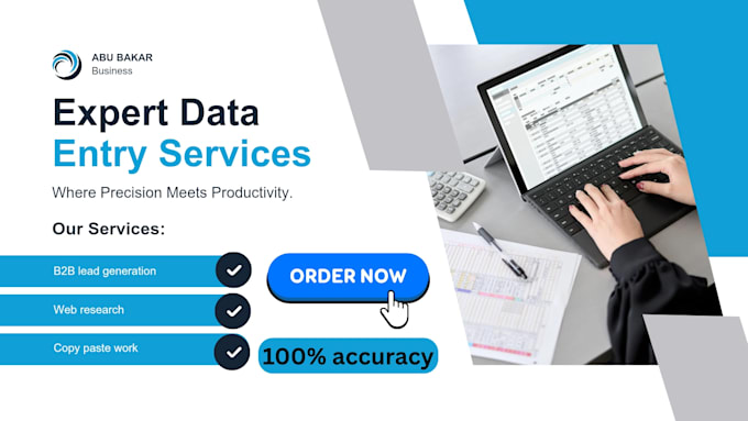 do accurate data entry, web research and excel data entry