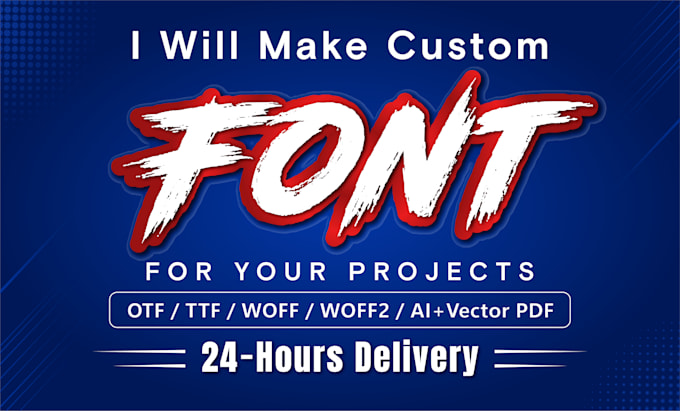 make a custom font for you to use it in your projects