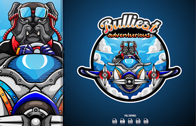 do a wonderful superb airplanes logo design