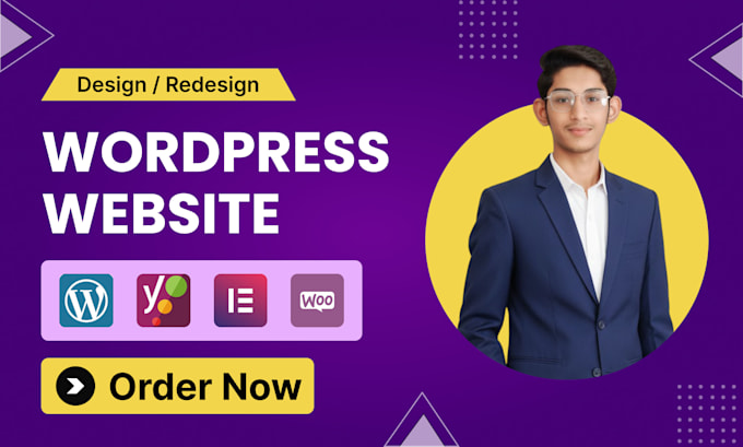 Design redesign wordpress website, website development as a full stack ...