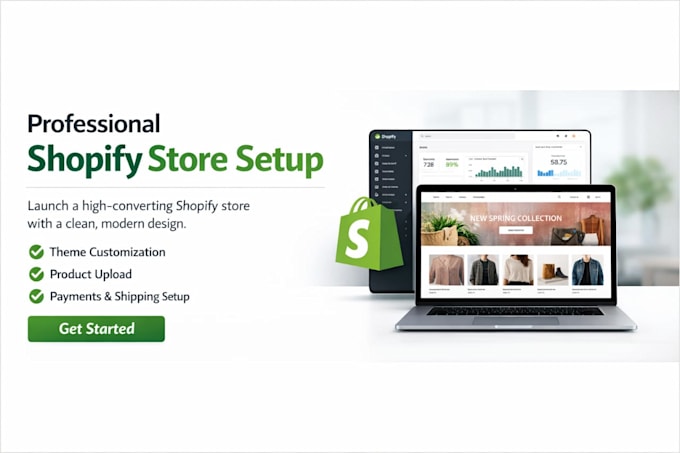 set up a professional shopify store