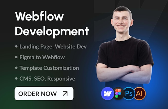 develop website on webflow, figma to webflow, webflow expert, design and dev