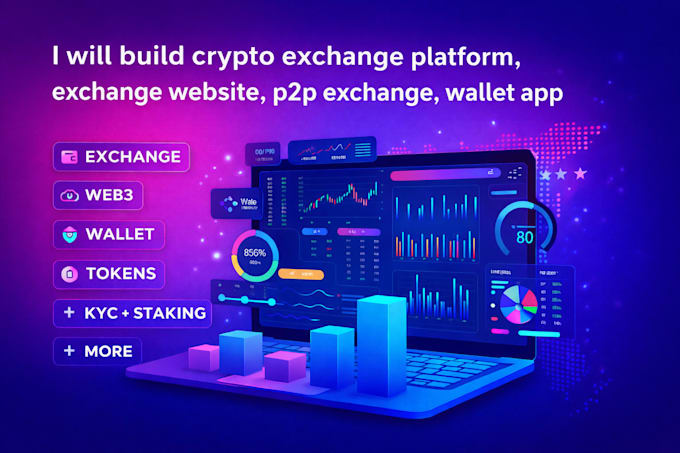 build crypto exchange platform, exchange website, p2p exchange, wallet app