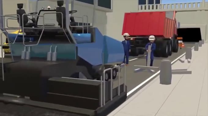 Create 3d industrial road construction safety animation video by Henry ...