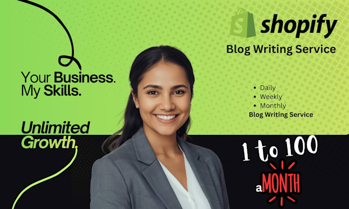write SEO blog posts optimised for shopify stores