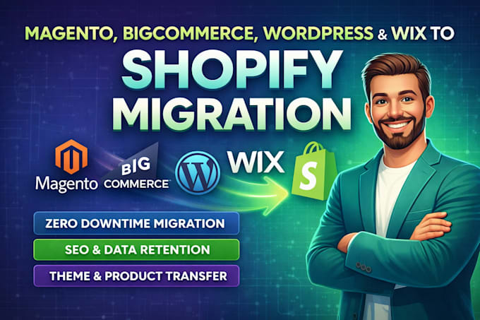 transfer copy migrate wix woocommerce wordpress website to shopify migration