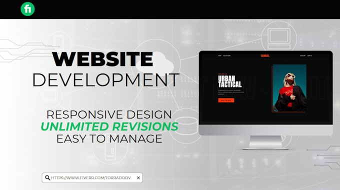 build a custom website with unlimited revisions