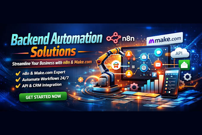 do backend automation, n8n and make com