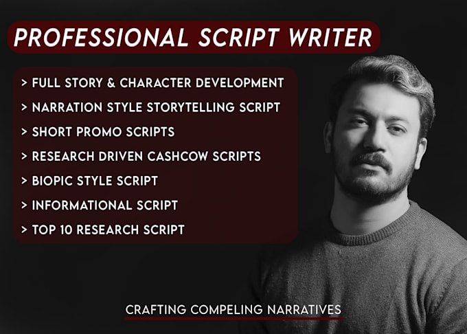 write a script for your explainer video and narrative video