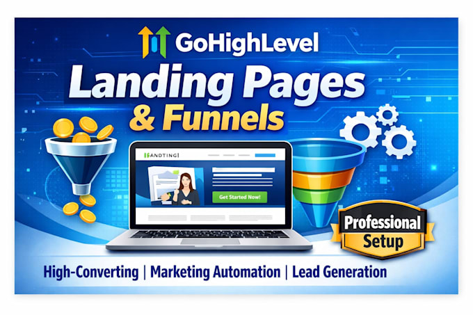 gohighlevel landing pages and funnels setup