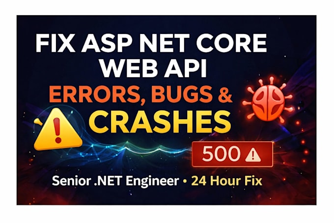 fix asp net core web API errors bugs and crashes fast