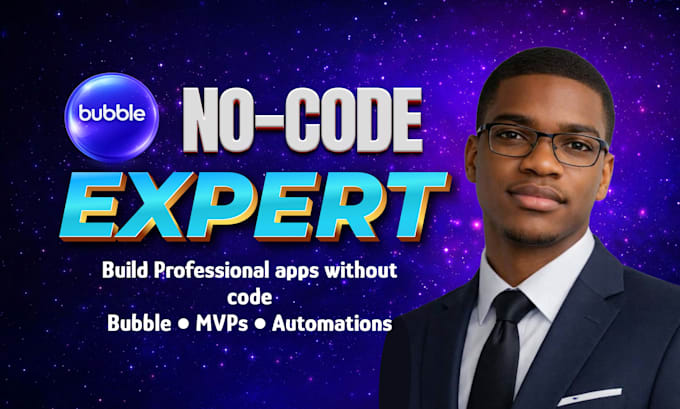 build a simple no code app or mvp using bubble or adalo