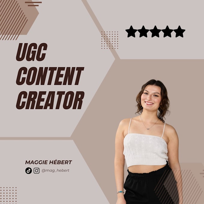 create a french ugc video for tiktok and instagram