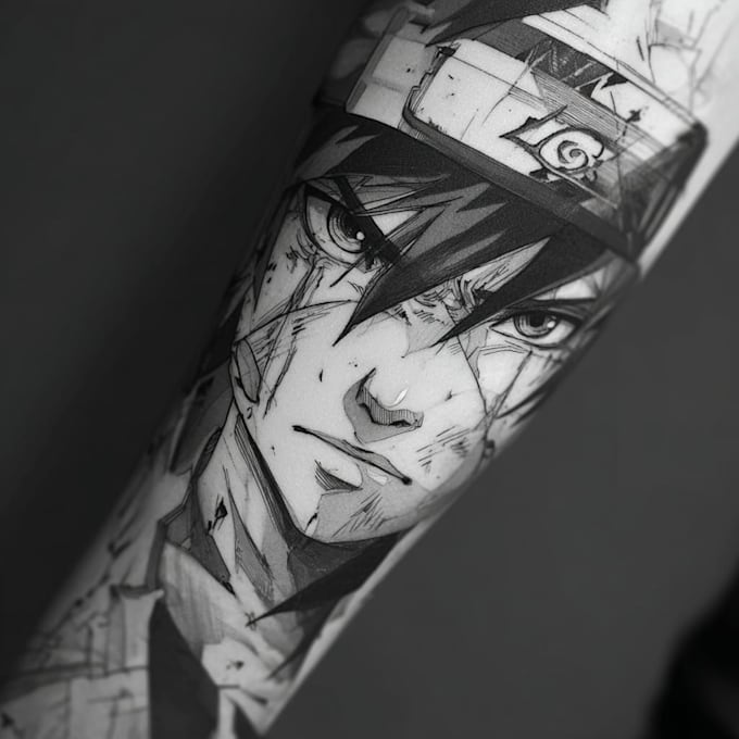 make anime tattoo design