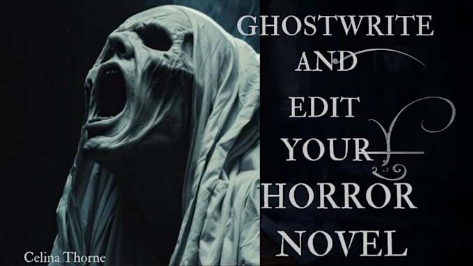 ghostwrite and edit your scary horror or thriller story