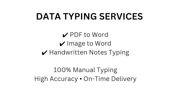 do fast and accurate typing from PDF, image to word
