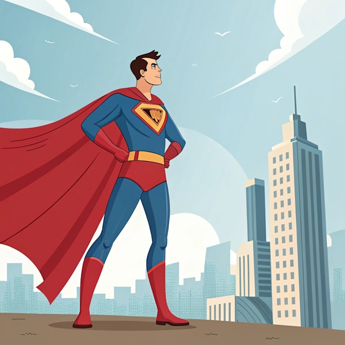 draw you as a superhero