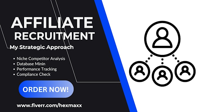do affiliate recruitment, recruit influencer to grow your affiliate program