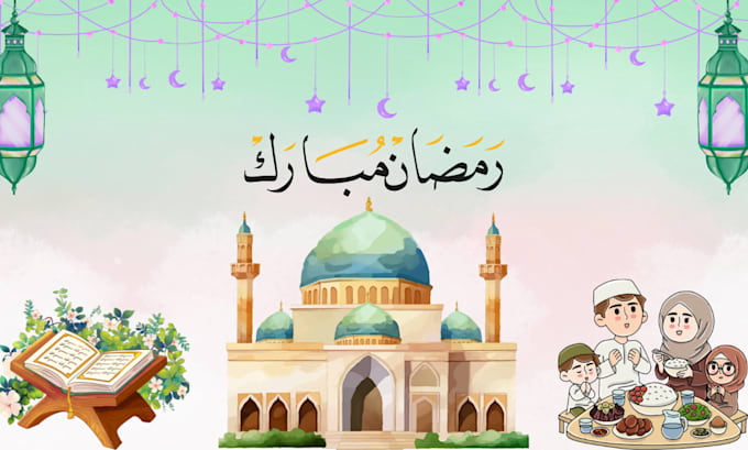 design ramadan kareem greeting cards and social media posts