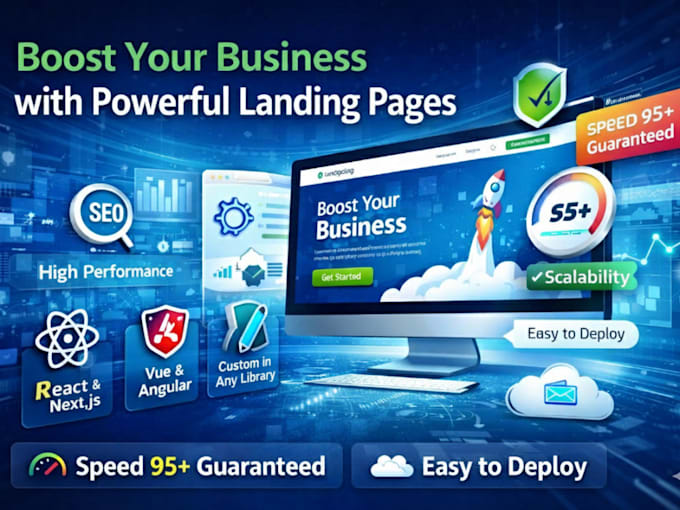 a custom landing website for your business