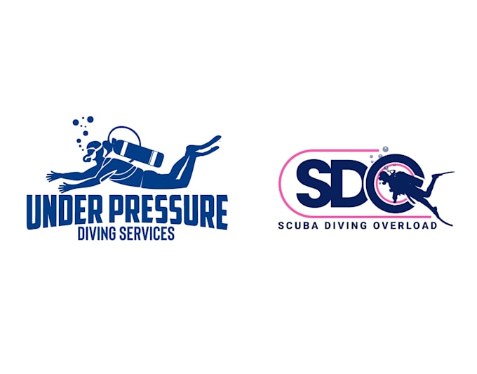 design unique scuba diving logo