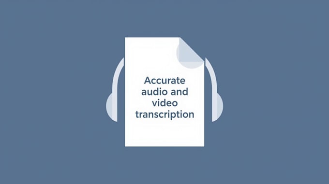 ill transcribe audio or video with high accuracy