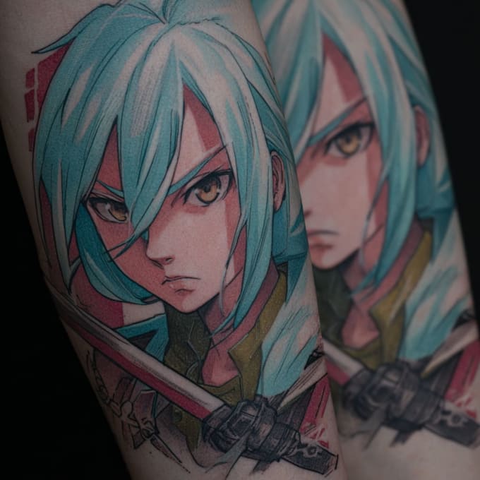 make anime tattoo design