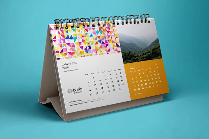 design professional desk calendar, wall calendar