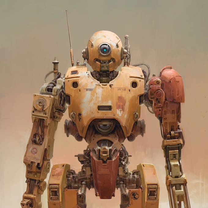 draw or design mechs robots concepts