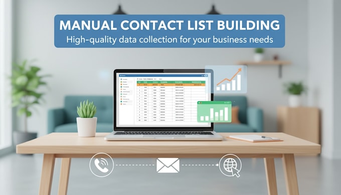 do manual data collection and contact list building