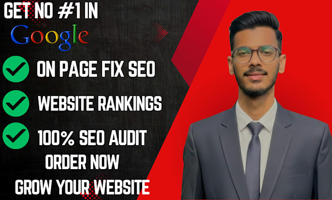 do complete on page SEO optimization website audit
