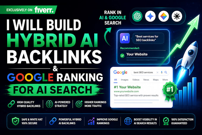 hybrid backlinks and link building for google ranking and ai seo