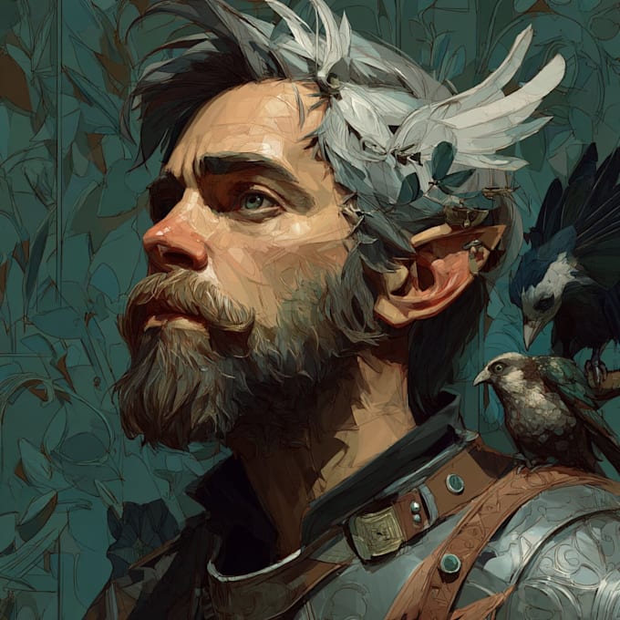 paint a realistic or fantasy portrait