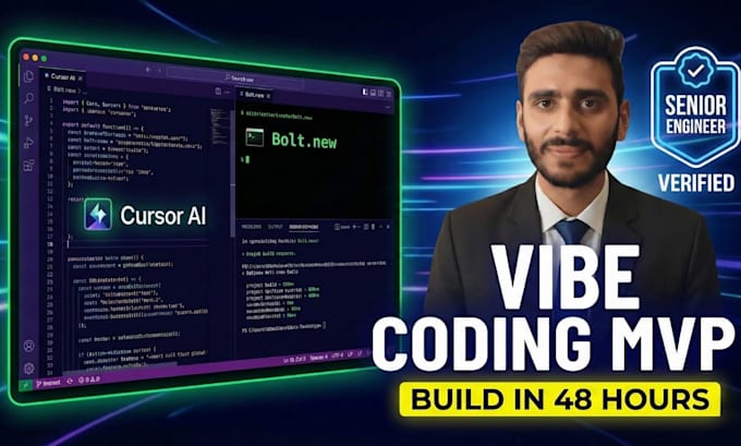 vibe code your saas mvp in 48h using cursor ai and bolt