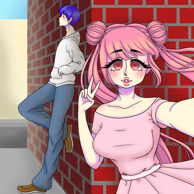 ilustración de estilo anime