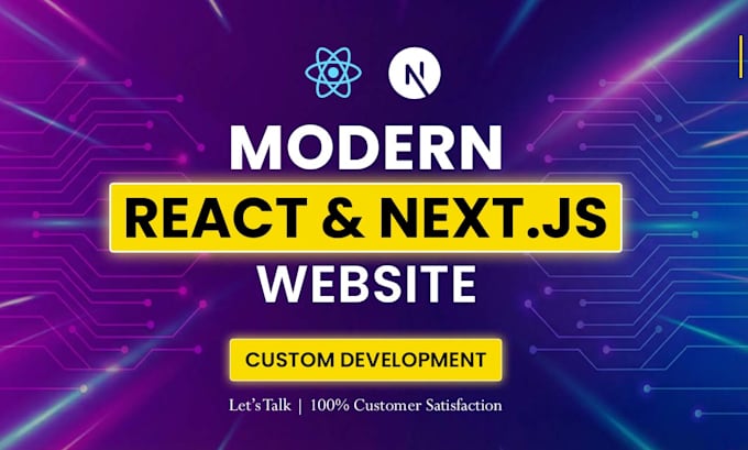 develop a responsive react and nextjs website or saas