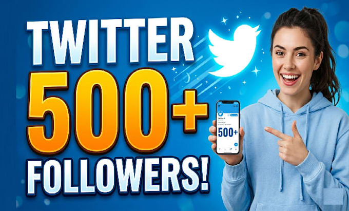 grow up real 500 twitter followers fast