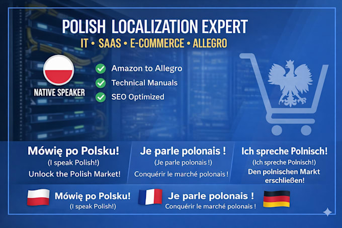 provide professional polish IT, ecommerce, and amazon allegro localization