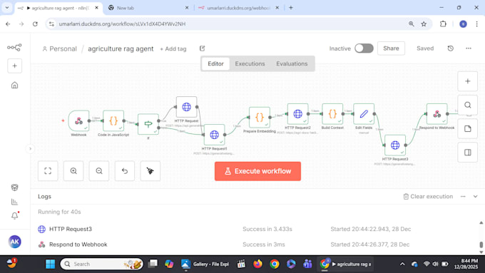 fix, optimize or debug your n8n workflows and API integrations