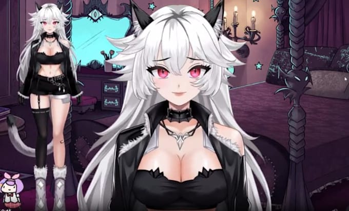design and rig live 2d vtuber model 2dvtuber model vtuber commission 2d anime